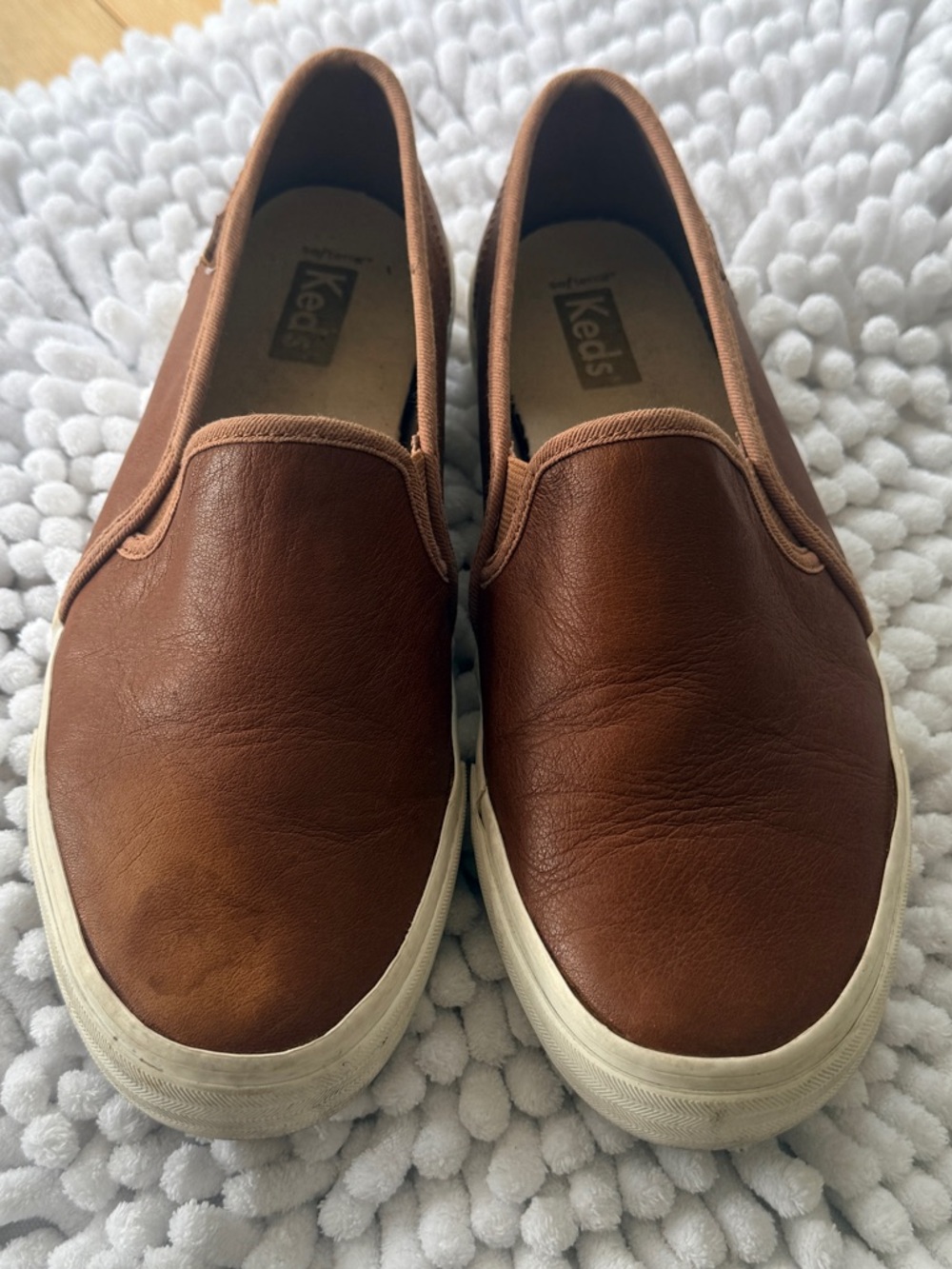 Keds Women’s Slip-On Leather Loafers - Brown